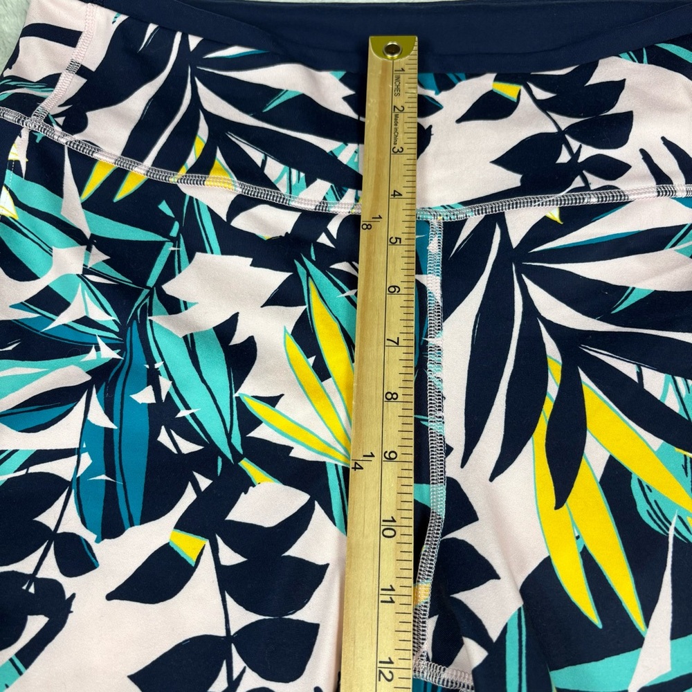 Old Navy Women Plus Elevate Legging Go Dry Tropical Print Capri Summer XXL 2X‎ - Picture 4 of 10